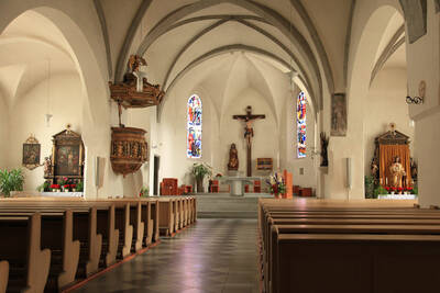 Pfarrkirche in St. Lorenzen Innenansicht