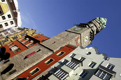 Stadtturm in der Innsbrucker AltstadtStadtturm in der Altstadt